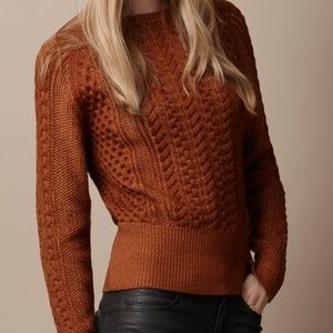 Burberry Brit Women's Brown Cable Knit Sweater